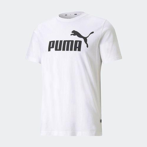 Remera Puma Ess Logo Tee Hombre Blanco