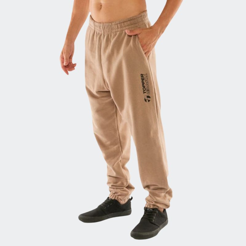 Pantalon Topper Jogger Comfy Hombre Beige 165818